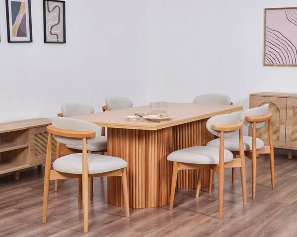 - Bohem 6 Sandalye Masa Takımı - Bohem 6 Sandalye Masa Takımı