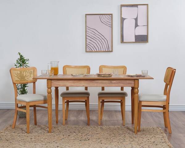 Avokado - Hazeran İskandinav Meşe İskelet 4 Kişilik Açılır Mutfak Masa Takımı 80x130 / 80x160 Avokado - Hazeran İskandinav Meşe İskelet 4 Kişilik Açılır Mutfak Masa Takımı 80x130 / 80x160