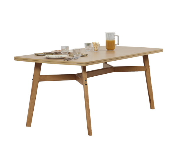 Avokado - Pera Mutfak Masası Meşe İskelet 90 x 180 cm Avokado - Pera Mutfak Masası Meşe İskelet 90 x 180 cm