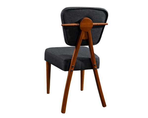 Avokado - Tia Antrasit Ahşap Modern Sandalye