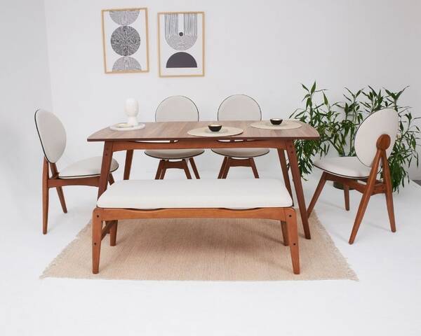 Avokado - Touch 4 Sandalye 1 Bench 1 Masa (80x145) Avokado - Touch 4 Sandalye 1 Bench 1 Masa (80x145)