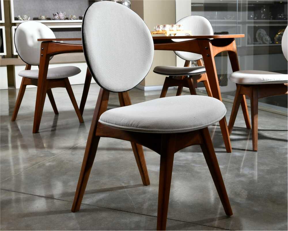 Touch İskandinav Krem Ahşap Modern Sandalye